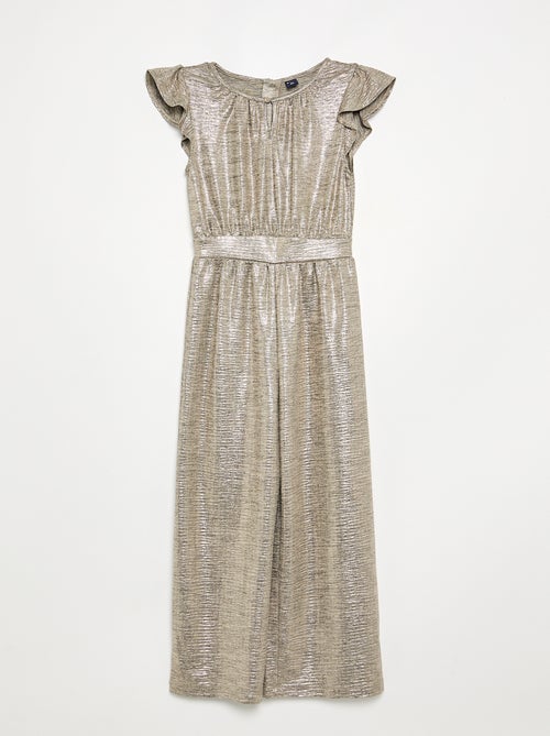 Glanzende gebreide jumpsuit - Kiabi