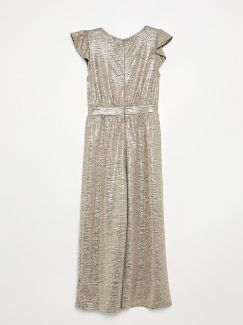 Glanzende gebreide jumpsuit - Kiabi