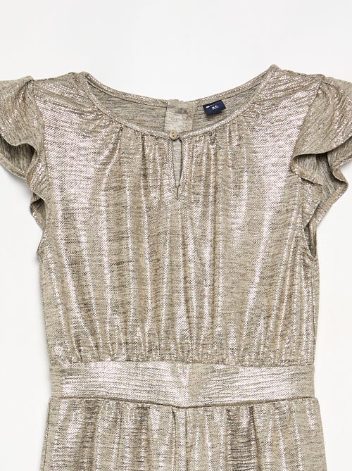 Glanzende gebreide jumpsuit - Kiabi
