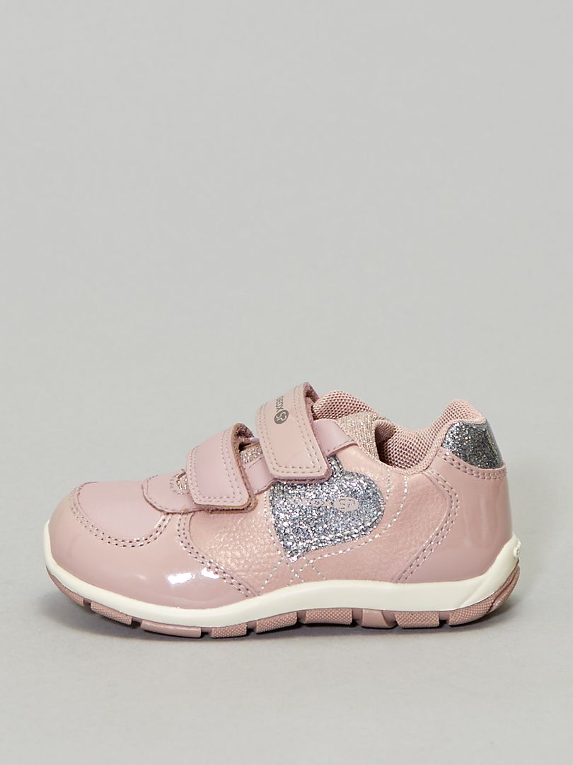 Glanzende 'Heira'-sneakers van Geox roze - Kiabi