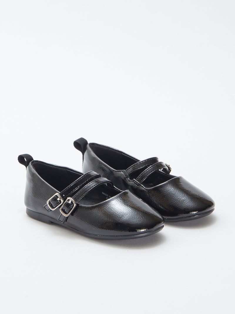 Glanzende Mary Jane-schoenen zwart - Kiabi