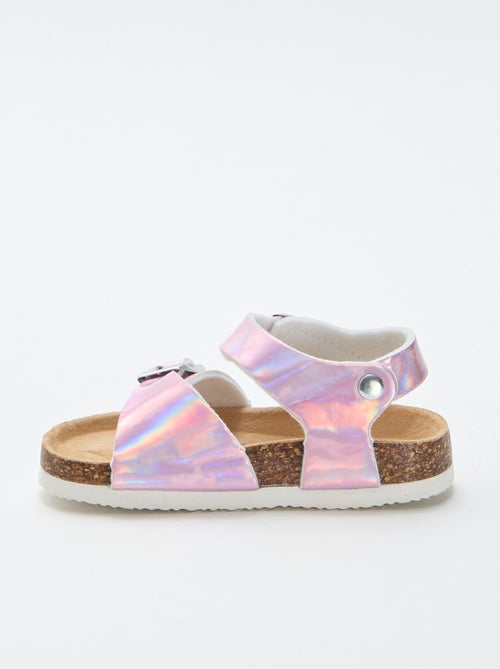 Glimmende sandalen met bandjes - Kiabi