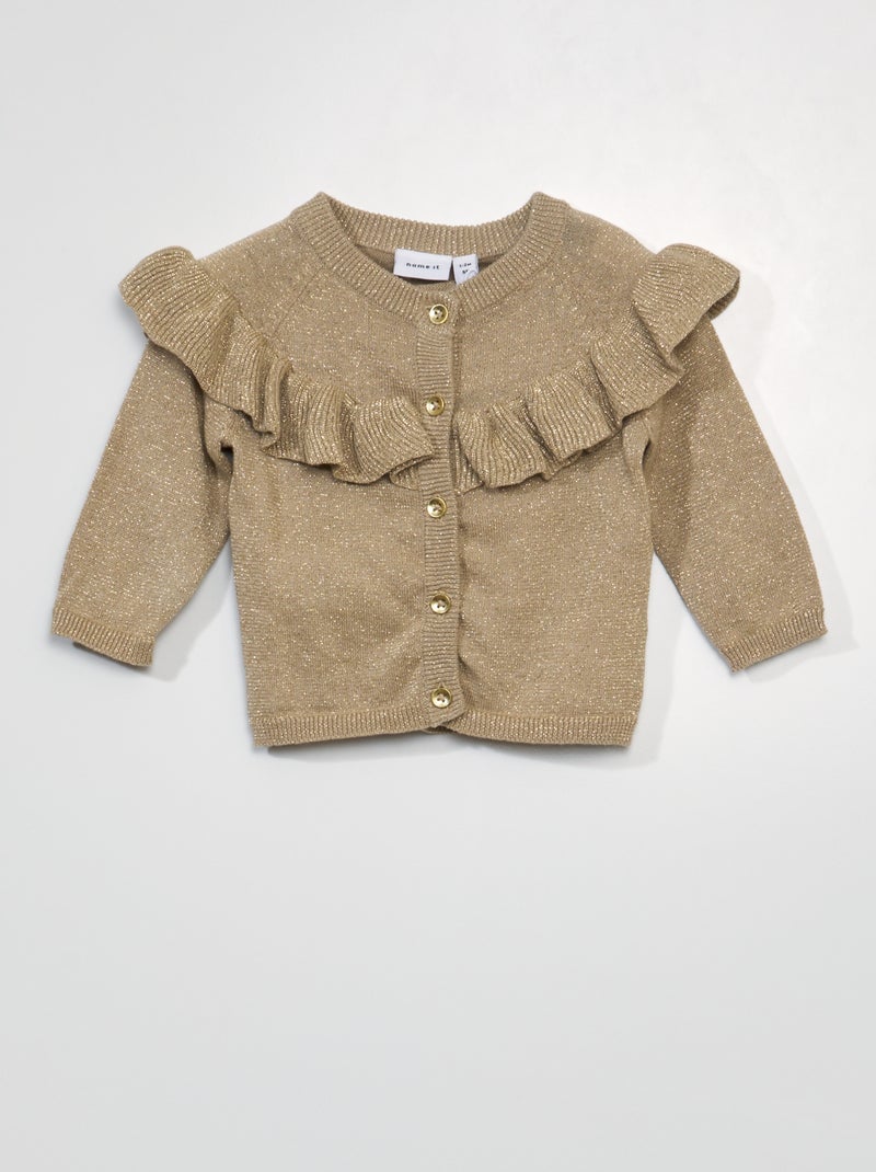 Goudkleurig vest met ruches 'Name it' GEEL - Kiabi