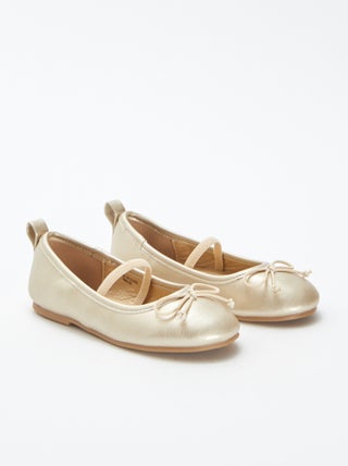 Goudkleurige ballerina's