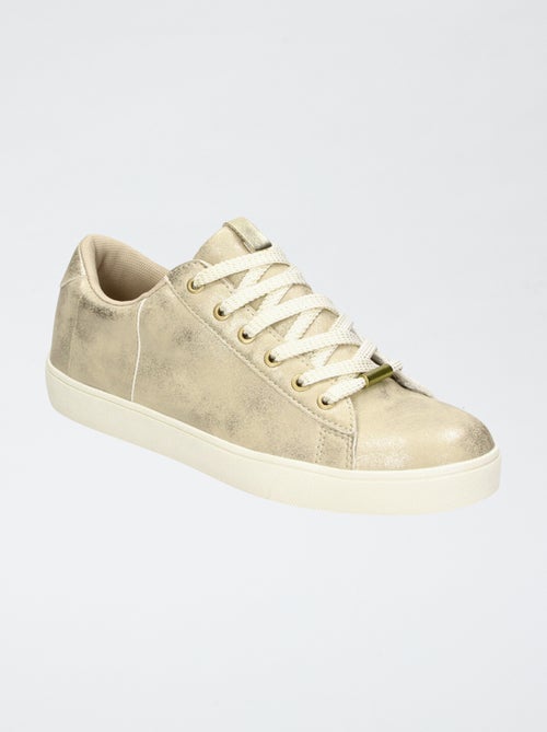 Goudkleurige nette sneakers - Kiabi