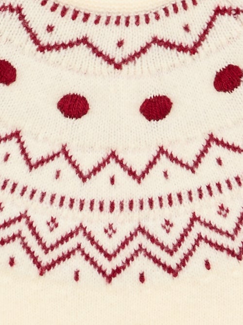 Grof gebreide jacquard trui - Kiabi