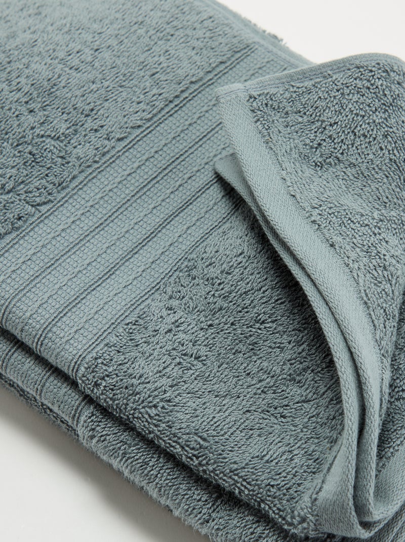 Grote badhanddoek 90 x 150 cm Blauw - Kiabi