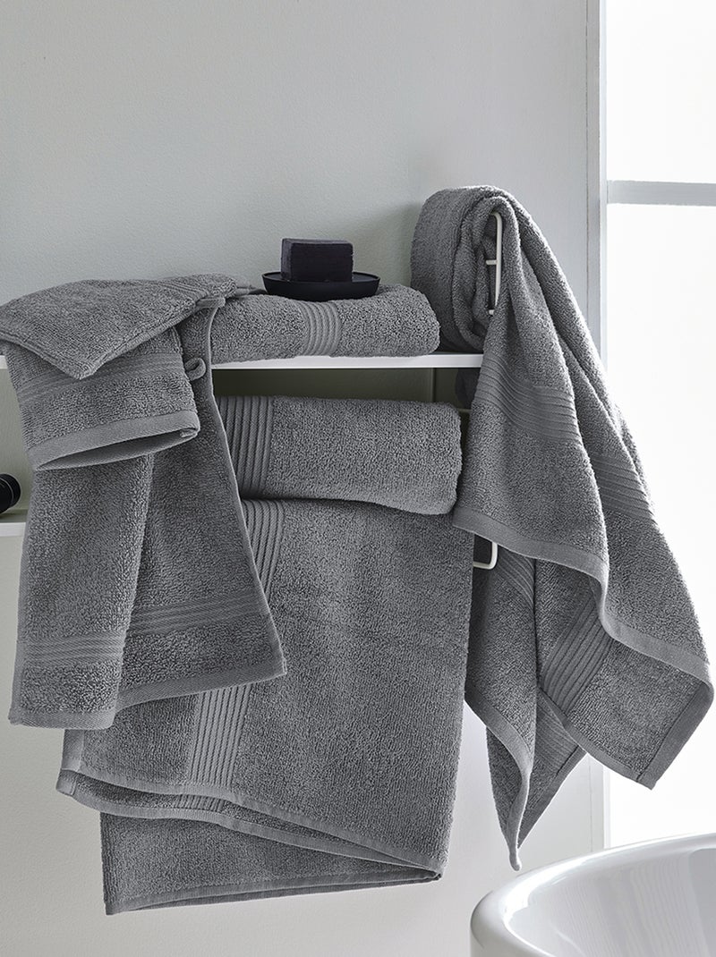 Grote badhanddoek 90 x 150 cm GRIJS - Kiabi