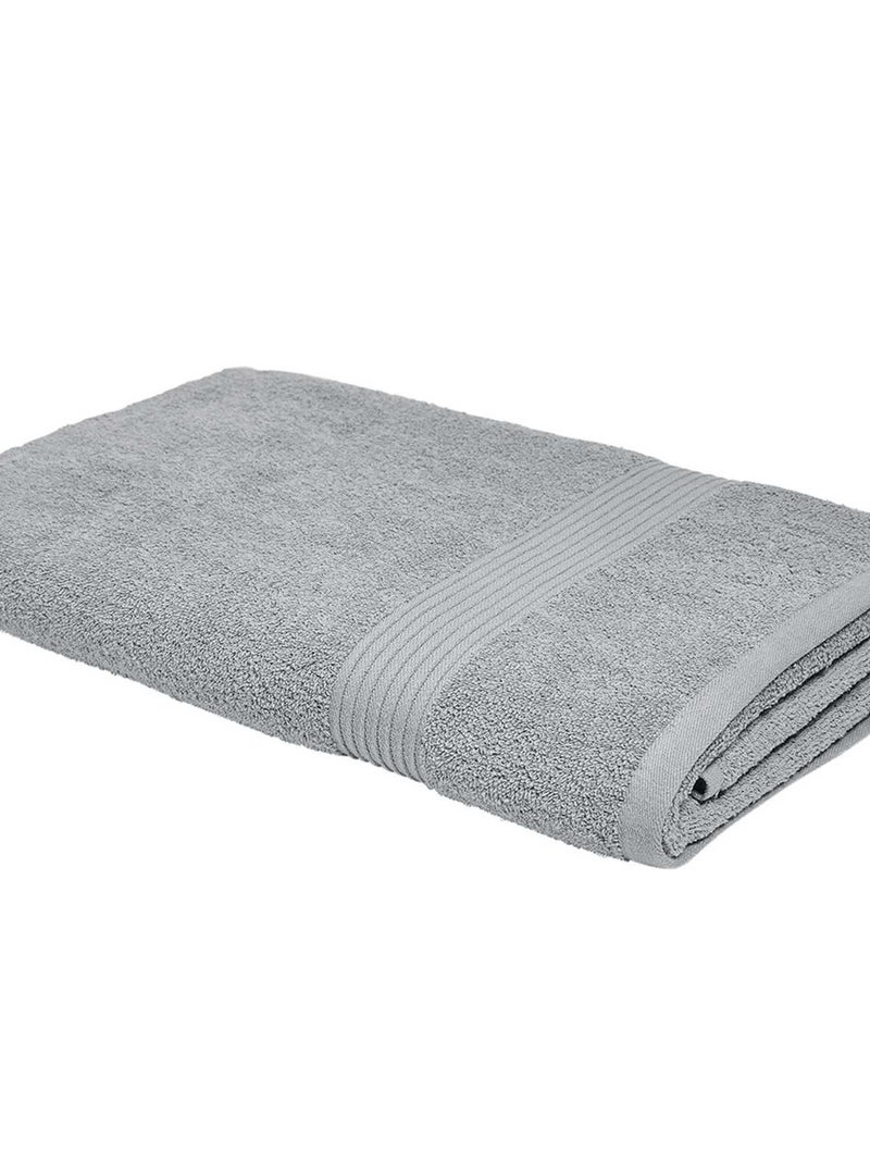 Grote badhanddoek 90 x 150 cm GRIJS - Kiabi