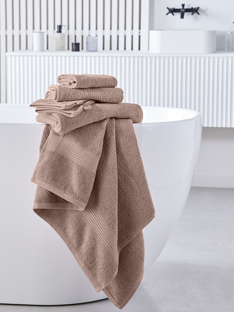 Grote badhanddoek 90 x 150 cm roze - Kiabi
