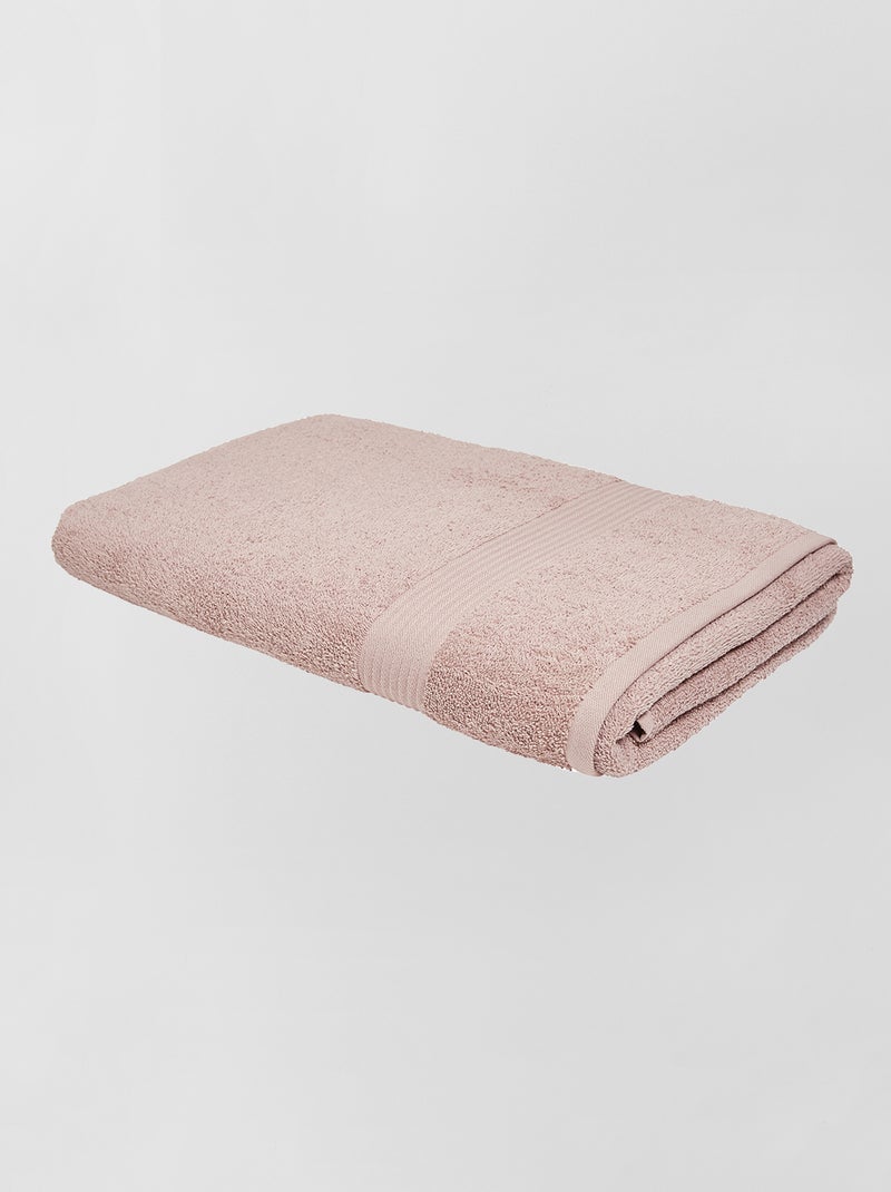 Grote badhanddoek 90 x 150 cm roze - Kiabi