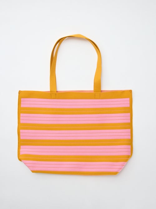 Grote gestreepte shopper - Kiabi