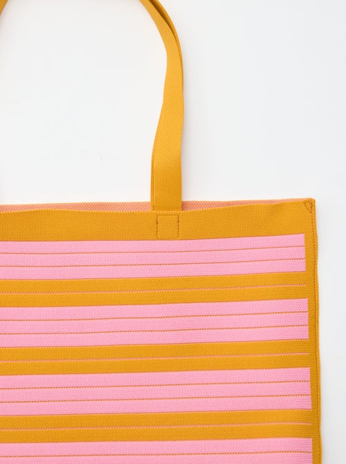 Grote gestreepte shopper - Kiabi