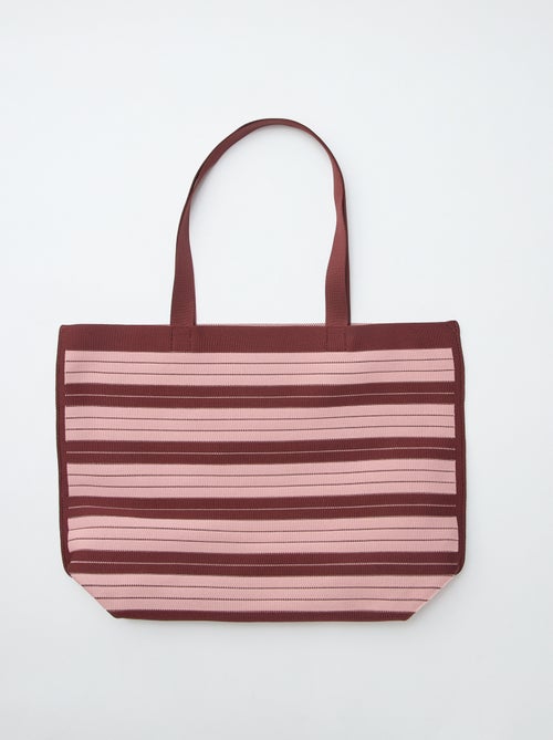 Grote gestreepte shopper - Kiabi