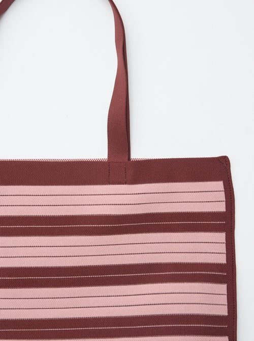Grote gestreepte shopper - Kiabi