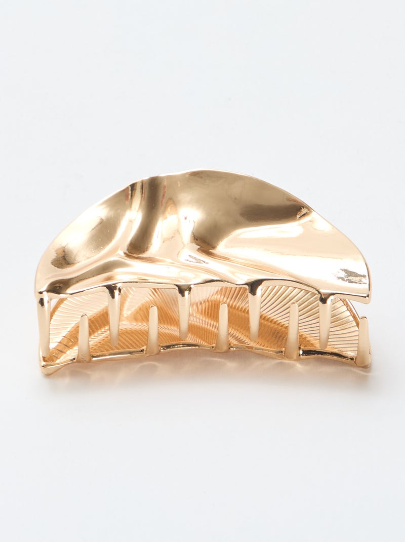 Grote haarspeld in schelpvorm Geel - Kiabi