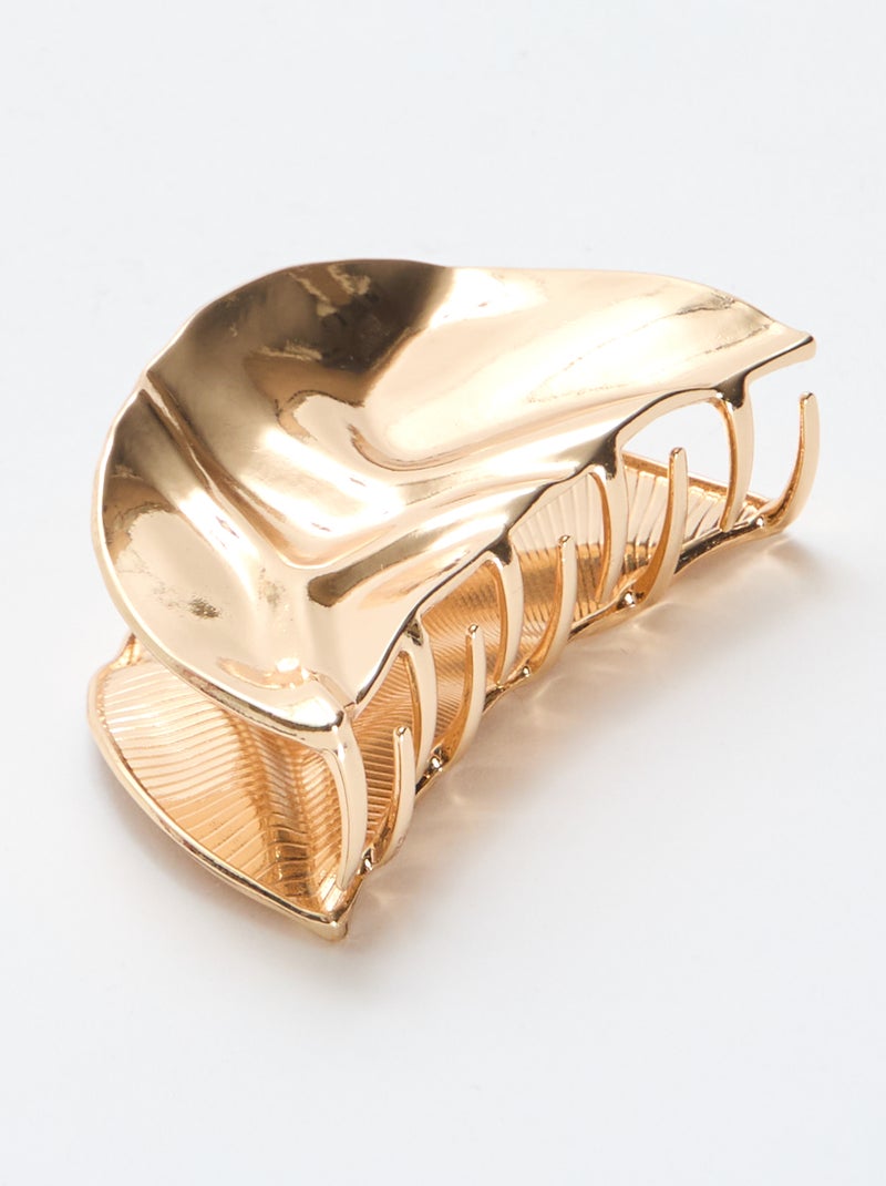 Grote haarspeld in schelpvorm Geel - Kiabi