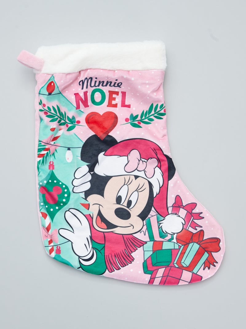 Grote kerstsok 'Minnie' roze - Kiabi