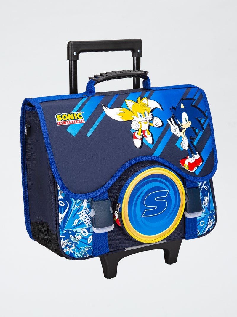 Grote schooltas met Sonic-print BLAUW - Kiabi