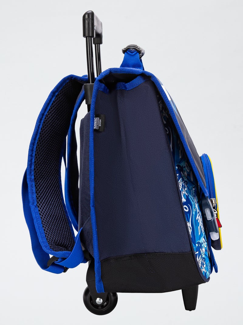 Grote schooltas met Sonic-print BLAUW - Kiabi