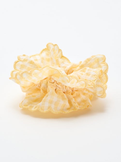 Grote scrunchie met vichyruitjes - Kiabi