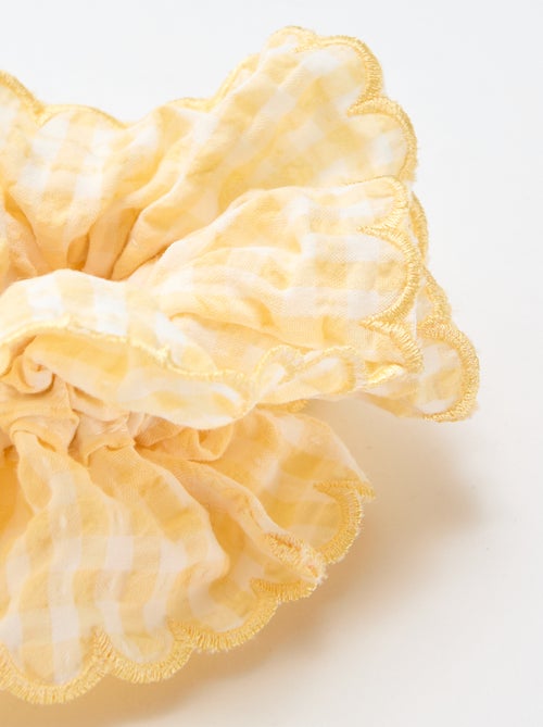 Grote scrunchie met vichyruitjes - Kiabi