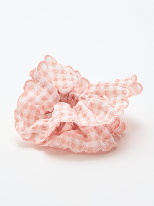 Grote scrunchie met vichyruitjes - Kiabi