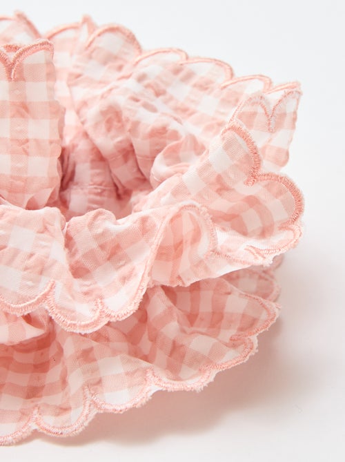 Grote scrunchie met vichyruitjes - Kiabi