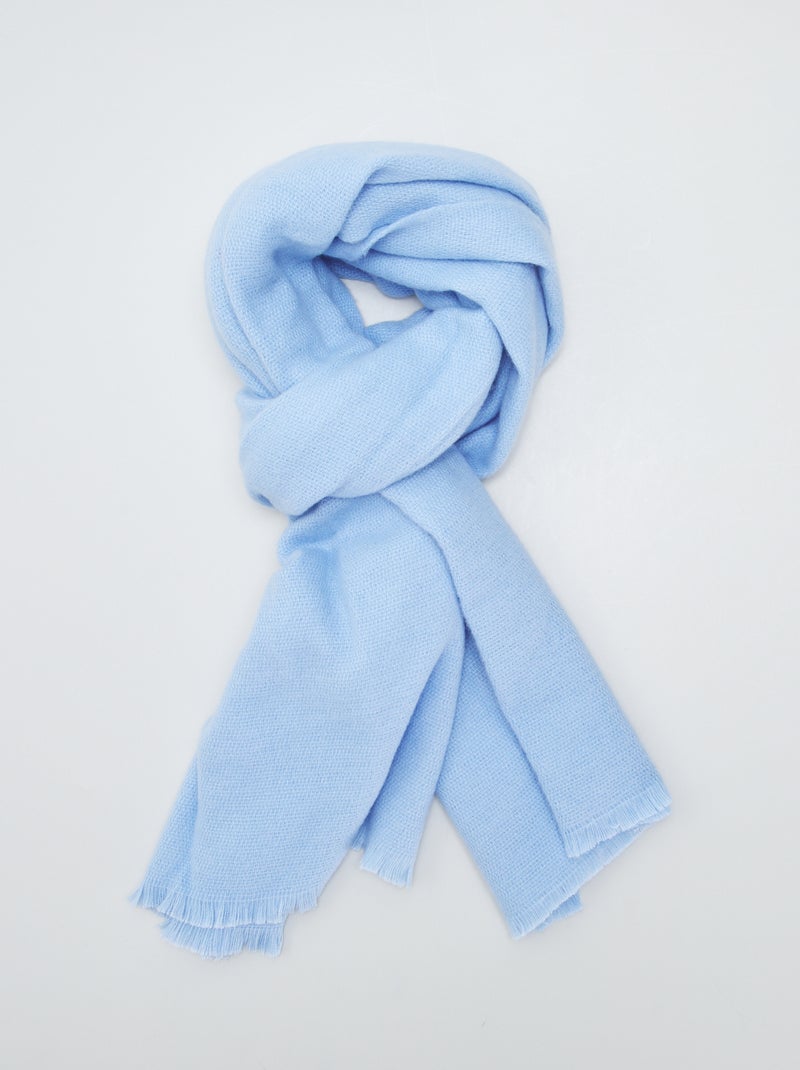 Grote sjaal van streelzachte stof BLAUW - Kiabi