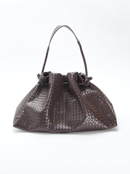 Grote tas van imitatieleer met gevlochten effect - Kiabi Grote tas van imitatieleer met gevlochten effect - Kiabi