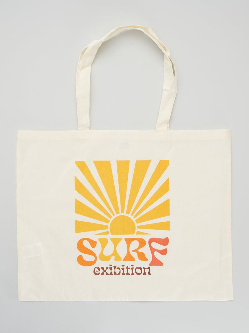 Grote totebag WIT - Kiabi