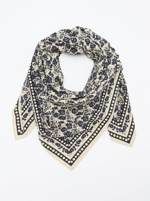 Grote vierkante foulard - 100 x 100 cm - Kiabi