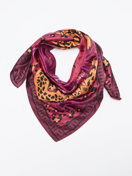 Grote vierkante foulard met motieven - Kiabi