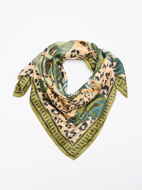 Grote vierkante foulard met motieven - Kiabi