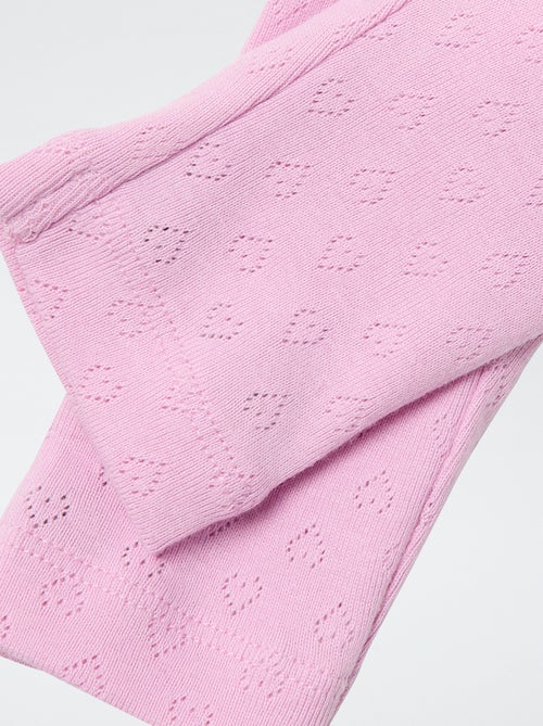 'Guppy'-legging met opengewerkte hartjes - Kiabi