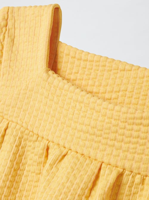 'Guppy'-T-shirt met wafeltextuur - Kiabi