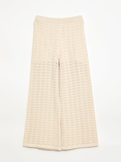 Haakpantalon met uitlopende pijpen / flare model - Kiabi