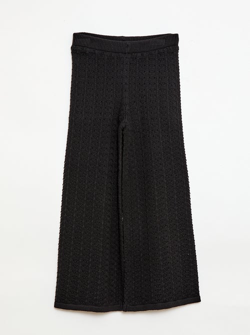 Haakpantalon met uitlopende pijpen / flare model - Kiabi