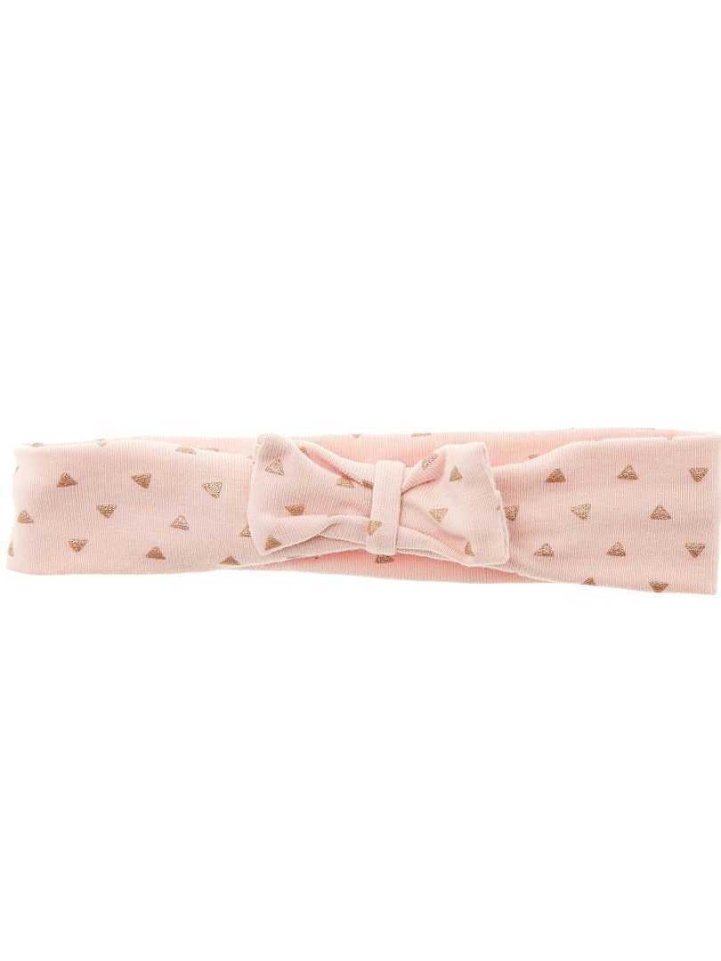 Haarband met sierstrikje roze - Kiabi