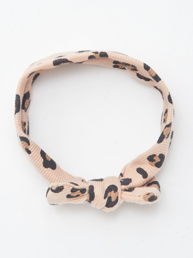 Haarband met strik BRUIN - Kiabi