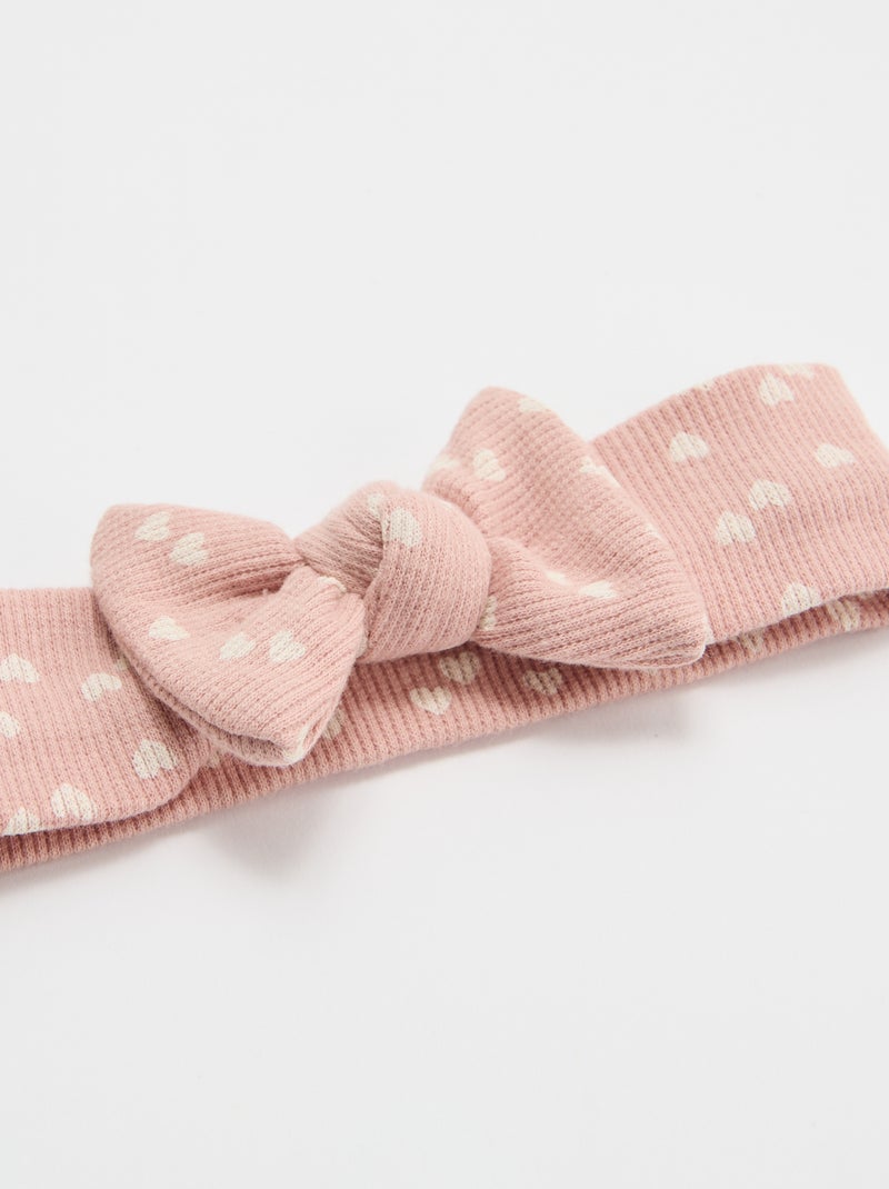 Haarband met strik Rose - Kiabi