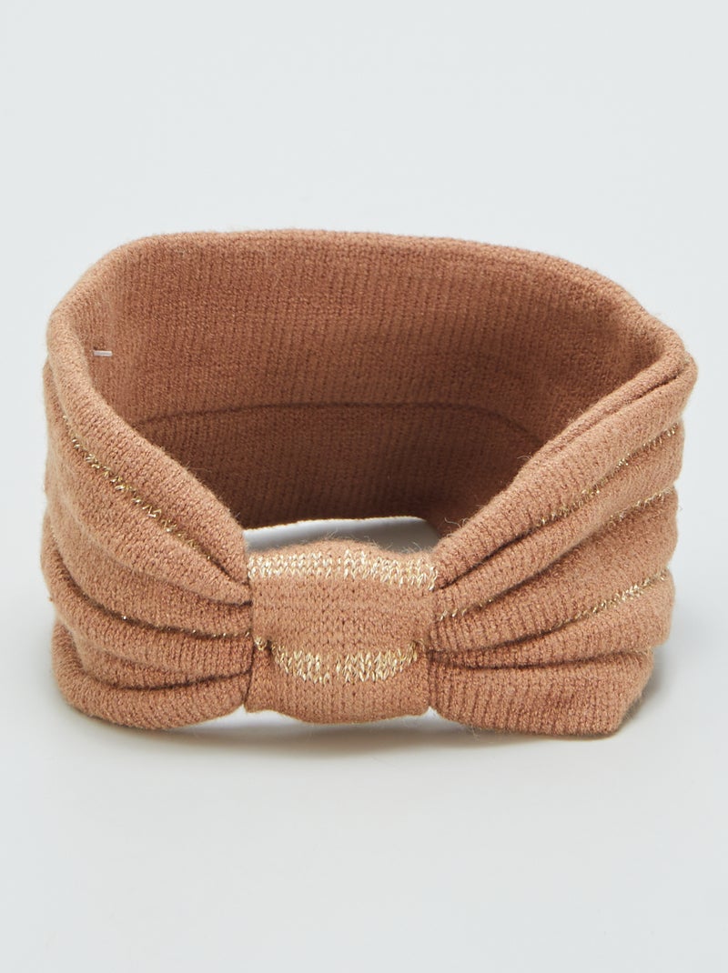 Haarband van tricot BRUIN - Kiabi