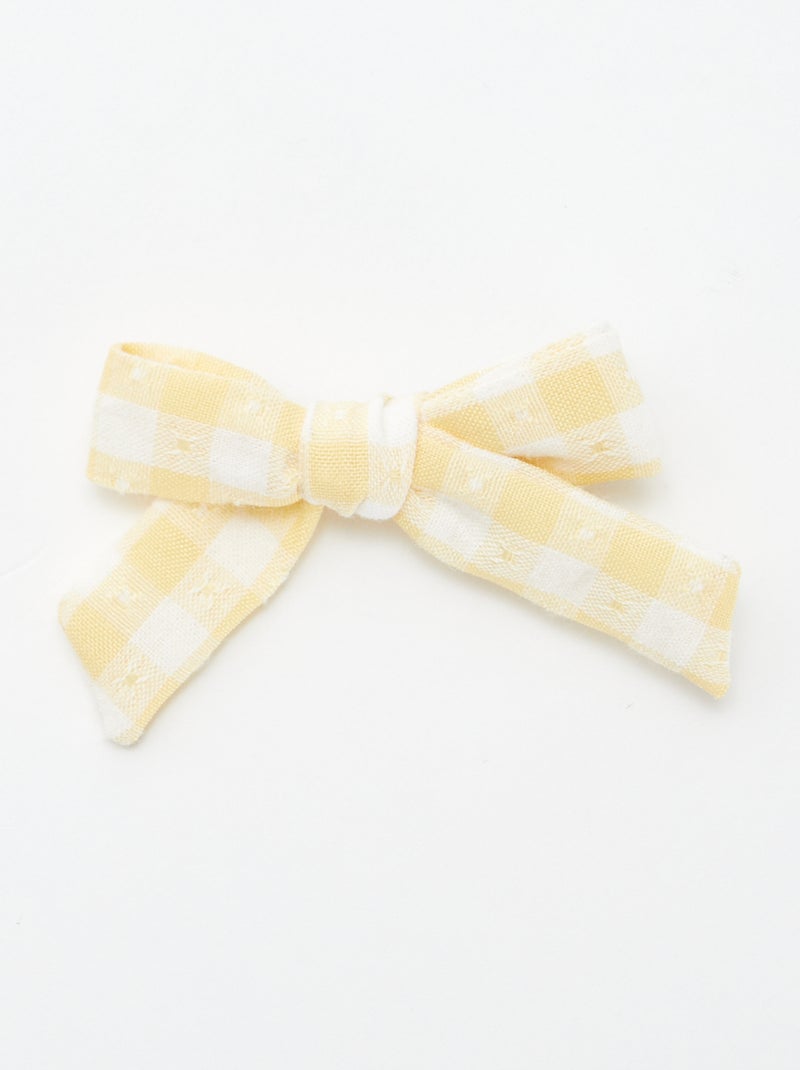 Haarspeld met strik GEEL - Kiabi