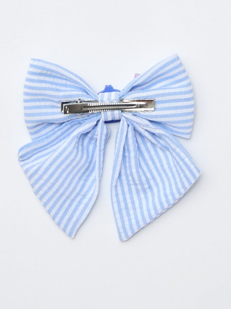 Haarspeld met strik in sjaal-look 'Disney' 'Stitch' Blauw - Kiabi