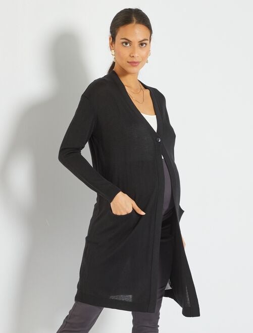 Halflang zwangerschapsvest van tricot - Kiabi