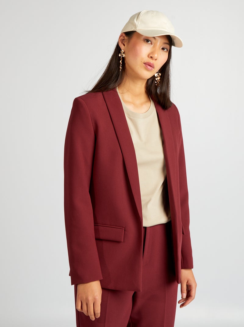 Halflange blazer ROOD - Kiabi