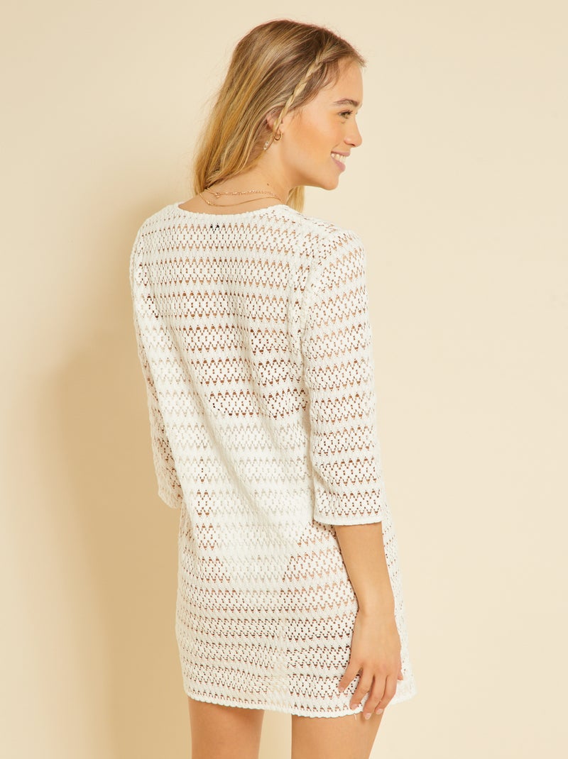 Beige Gehaakte Strandjurk main image 1