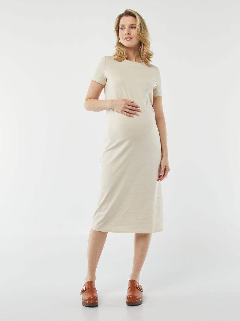 Halflange jurk - speciaal zwangerschapsmodel BIEGE - Kiabi