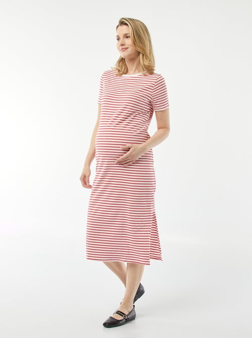 Halflange jurk - speciaal zwangerschapsmodel - Kiabi