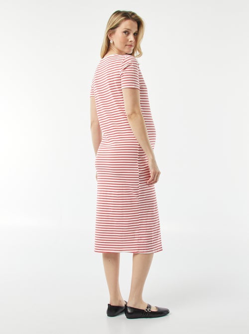 Halflange jurk - speciaal zwangerschapsmodel - Kiabi